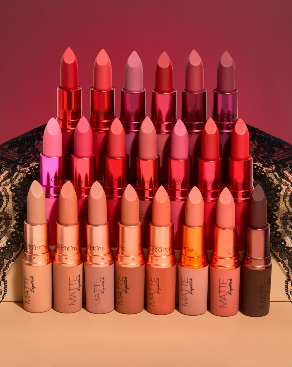 BEAUTY CREATIONS - MATTE LIPSTICK - 6PCS