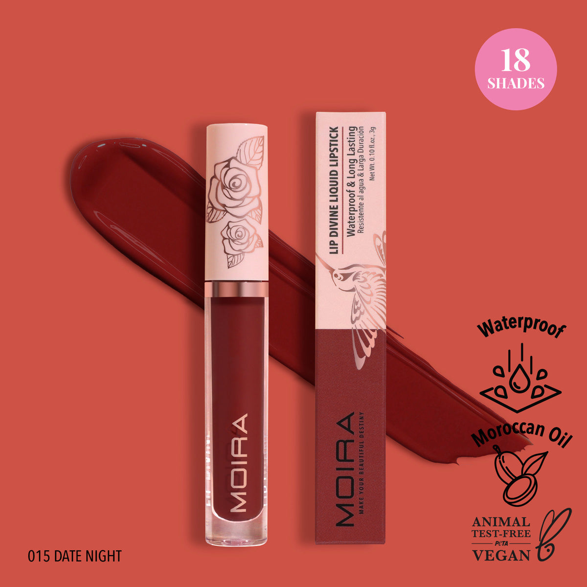 MOIRA - LIP DIVINE LIQUID LIPSTICK (NEW SHADES)